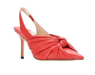 Jimmy Choo London Red Leather Annabell Sling back Pumps Size 37