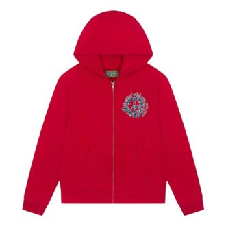 Denim Tears Denim University Zip Hoodie Red SS25TZH10391882