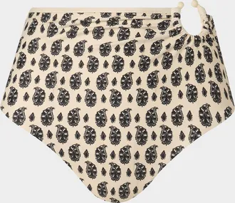 Johanna Ortiz Paisleys High-Waist Bikini Bottoms