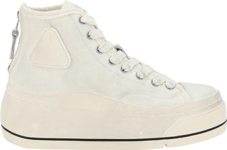 R13 Womens High Top Sneakers Ecru Upper: Polyurethane Trainers