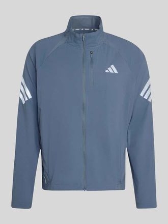 adidas Regular Fit Trainingsjacke mit Logo-Details in Anthrazit, Gr&ouml;&szlig;e XXL