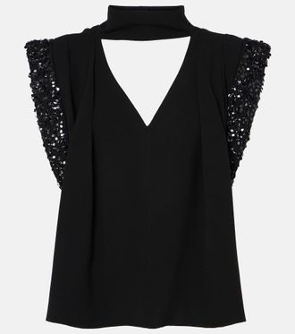 Isabel Marant Top Lenia con paillettes