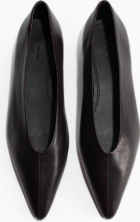 H&M Ballerinas aus Leder - Schwarz