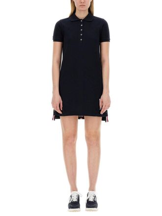Thom Browne Cotton Pique Polo Shirt Dress