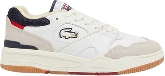 Lacoste Heren Lineshot Leren Ortholite Trainers (Gebroken wit)