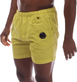 C.P. Company Herenzwemshort C.P. Company Flatt Nylon Lens in Geel