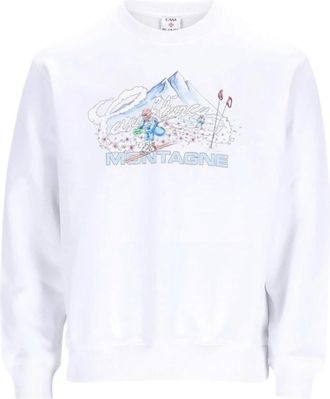 Casablanca Hoodies & sweatvesten, Dames, Wit, S, Stijlvol T-shirt voor mannen
