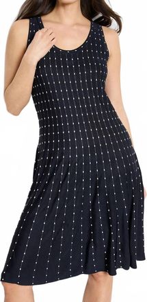 Nic+Zoe Falling Dot Twirl Dress In Indigo Multi