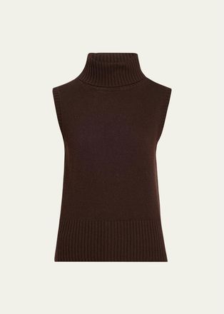 Veronica Beard Mazzy Cashmere Turtleneck Tank
