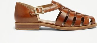 Russell & Bromley SIRACUSE Womens Tan Leather Fisherman Sandal