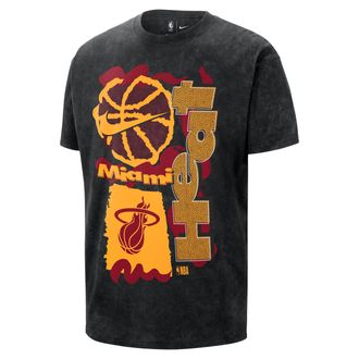 Nike Miami Heat Courtside Nike Mens NBA Max90 T-Shirt in Black | HQ9361-011