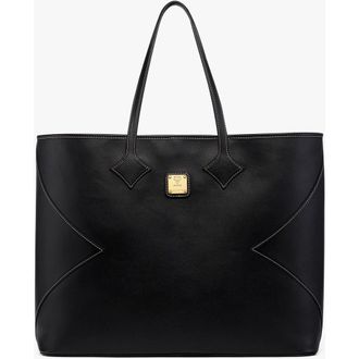 MCM X-Large Dia Shopper in Calfskin in Black at Nordstrom