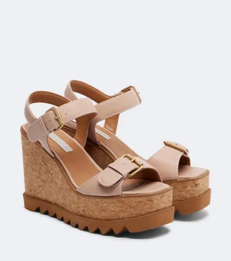 Stella McCartney Sandali Sneak-Elyse con plateau