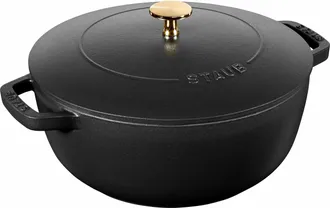 Staub Cast Iron Essential French Oven, Dutch Oven, 5-quart, serves 5-6, Made in France