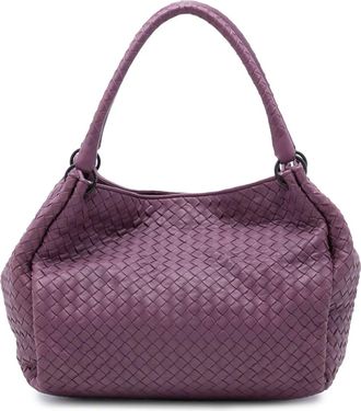 Bottega Veneta Borsa tote Parachute in nappa con motivo Intrecciato 2012-2025 - Viola
