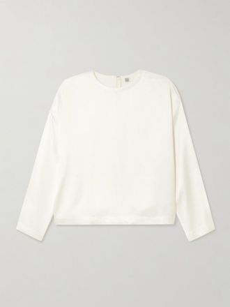 Toteme Maglia In Raso - Bianco