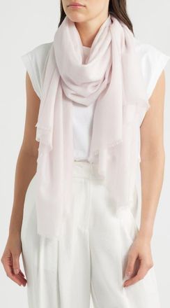 Vince Cashmere Fringe Cashmere in Casa Rosa at Nordstrom