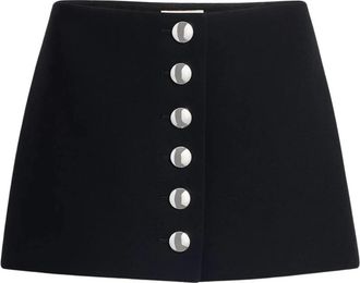 Khaite Dames, Rokken, Zwart, Maat: XS Poliester