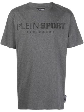 Plein Sport T-shirt met logoprint - Grijs