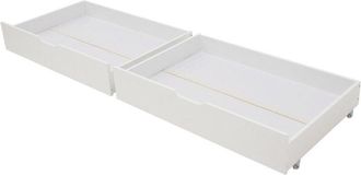 Happy Garden Juego De 2 Cajones Blancos Para Guardar Debajo De La Cama