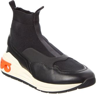 Ferragamo Ferragamo Cosma Gancini Leather Sock Sneaker