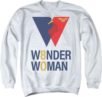 Gildan Wonder Woman Ww 80th Logo Adult Crewneck Sweatshirt