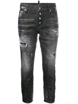 Dsquared2 Cropped jeans - Zwart