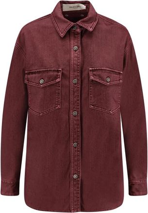 Golden Goose Overshirt - Dames - Overhemden - Rood - XS - Katoen - Overhemden