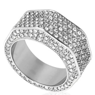 Swarovski Dextera Pave Octagon Shape Cocktail Ring, Size 62 (US 9.5)