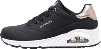 Skechers Womens Uno Golden Air Sneaker, Black Durabuck, 4.5 UK