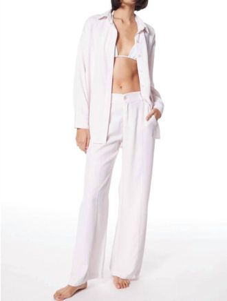Young Fabulous & Broke Slouchy Trouser In Violet Mineral Wash