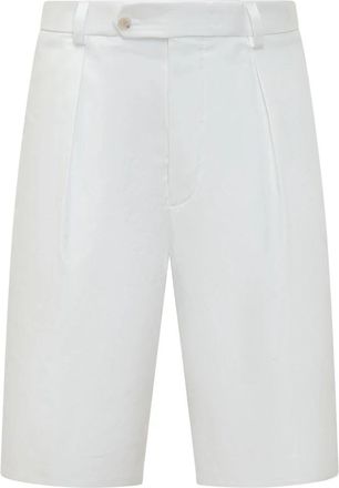 HUGO BOSS Shorts-262_DB - Heren - Korte Broeken - Wit - L - Katoen - Korte Broeken