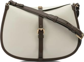 Etro Medium Leather Pony Bag - Dames - Schoudertassen - Wit - ONE Size - Leer - Tassen