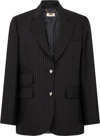 Elisabetta Franchi Mujer, Chaquetas, Negro, Talla: XS