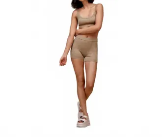 UGG Tesla Ribbed Lounge Bralette In Silver Taupe