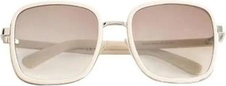 Jimmy Choo London Pre-owned Accessories, female, White, Size: ONE SIZE Pre-owned Plastic Sunglasses
