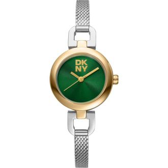 DKNY Signature Shape Mesh Strap Watch, 26mm in Dark Green at Nordstrom