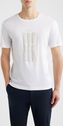 BOSS Porsche Spirit 70 Cotton Graphic T-Shirt in White at Nordstrom, Size Xx-Large
