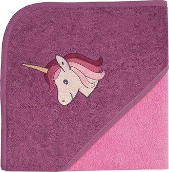 Wörner Südfrottier Kapuzenhandtuch »Einhorn« mit Kapuze, maschinenwaschbar, trocknergeeignet
