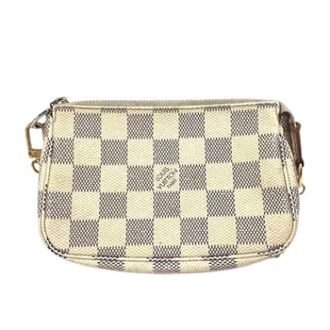 Louis Vuitton Pre-owned Damier Azur Handtas - Dames - Pre-owned - Wit - Maat: ONE Size Taf
