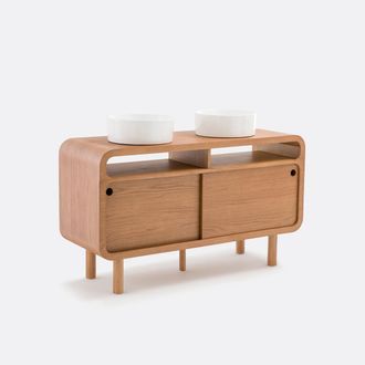 La Redoute Interieurs Vintage meubel met dubbele wastafel, PALMO