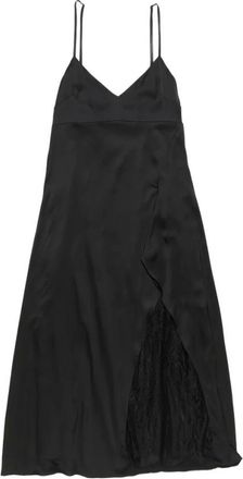 Acne Studios Lace Inset Dress - Dames - Korte kleedjes - Zwart - S - Kleedjes