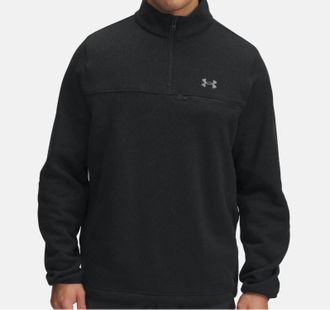 Under Armour Specialist Quarter Zip Jacket In Black