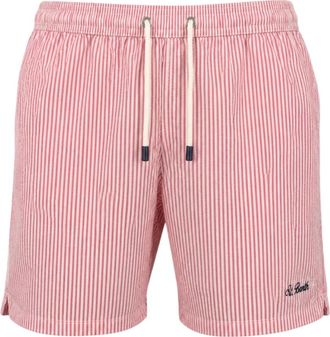 MC2 Saint Barth Patmos Zwemshorts met middellange pijp - Heren - Strandmode - Roze - S - Polyester - Badmode