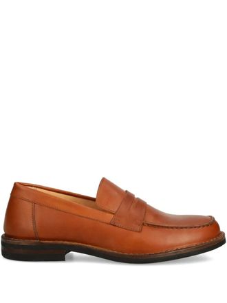 ASTORFLEX Mokaflex penny leather loafers - men - Leather/Rubber/Leather - 43 - Brown