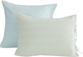 Melange Home M&eacute;lange Home Hand-Stitched Reversible Kantha Sham Set