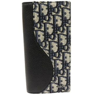 Dior Pre-owned Wallets, female, Multicolor, Size: ONE SIZE Pre-owned Saddle Canvas Calfskin Long Wallet
