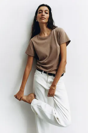 A Gold E Harper High-Rise Wide-Leg Jeans