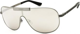 Versace VE2293 10016G Polished Gunmetal/Light Grey Mirror Silver