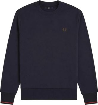 Fred Perry Sweatshirts - Heren - Sweatshirts - Blauw - S - Hoodies & sweatvesten
